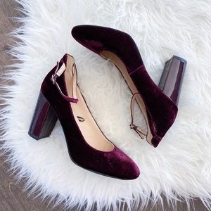 Marc Fischer Sammy Purple Suede Block Heels